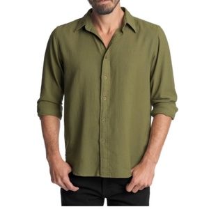 FRYE Mens Jones Hunter Green Sportshirt in L 0096